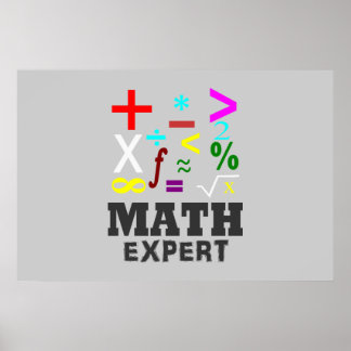 Póster Símbolos matemáticos