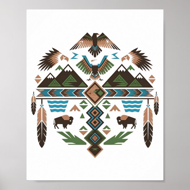 Poster Símbolos Sagrados (Frente)