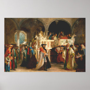 Póster Simchat Torah pelo cervo de Solomon - cerca de