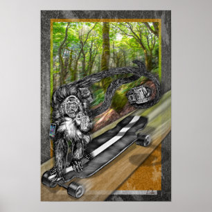 Poster Simian Skate Selfie