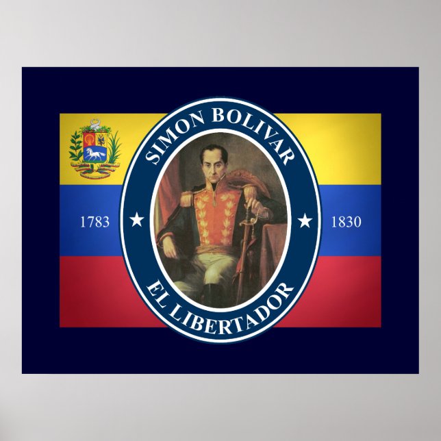 Poster Simon Bolivar (Frente)
