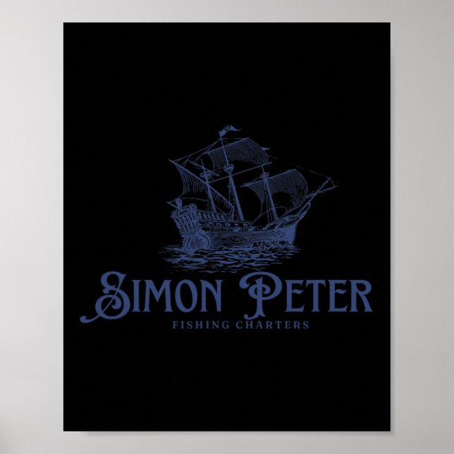 Poster Simon Peter Embarcações de Pesca Jesus Cristãos De (Frente)