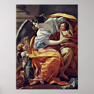 Poster Simon Vouet - alegoria da riqueza