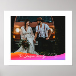 Poster Simple 1 Photo Full Coverage - Script Text Overlay