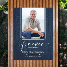 Poster Simple Funeral Photo Sympathory