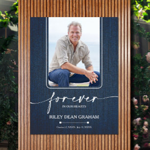 Poster Simple Funeral Photo Sympathory