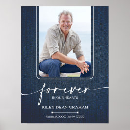 Poster Simple Funeral Photo Sympathy Memorial