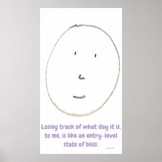 Poster "Simple Says-#4", funny, quote, humor