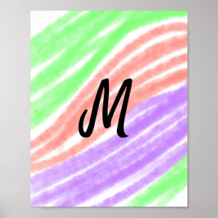 Poster Simples adicionar seu nome texto Personalizar mono