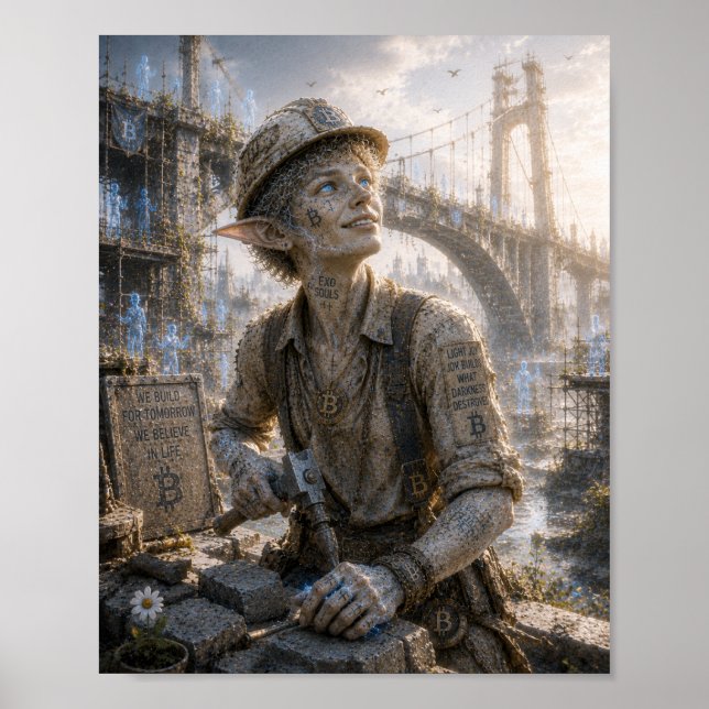 Poster Simples Alegria / Construtor / Grande Ponte (Frente)