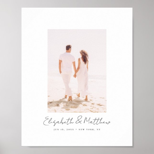 Poster Simples Alternativo de Foto Mínima de Chic Moderno (Frente)