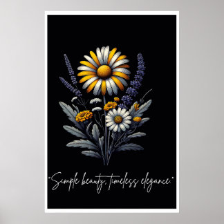 Poster Simples beleza, elegância do eterno