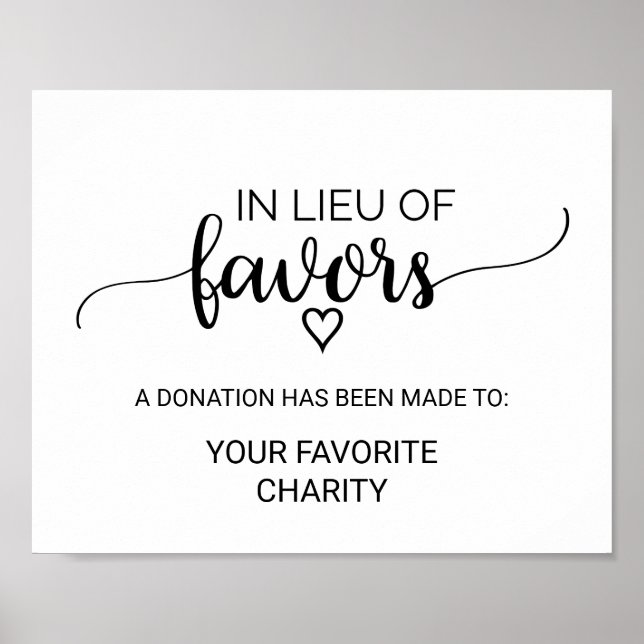 Poster Simples Caligrafia Negra Em Vez De Sinal De Favor (Frente)