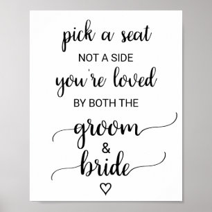 Poster Simples Caligrafia Preta Escolha Um Sinal De Lugar