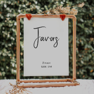 Poster Simples Chá de fraldas Neutro Favorece Sinal