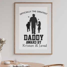 Poster Simples dia dos pais maior pai personalizado