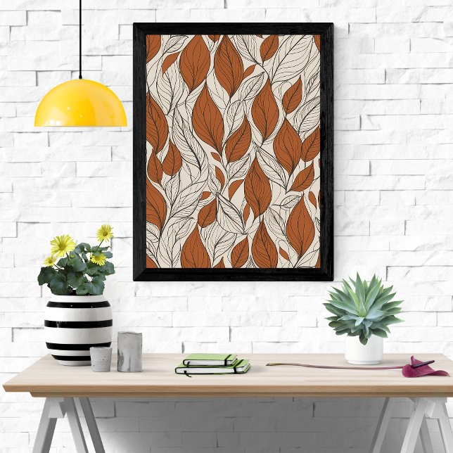 Poster Simples e Elegante: "Folhas Russas de Outono" (Criador carregado)