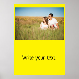 Poster simples e mínimo adicione seu texto foto chr