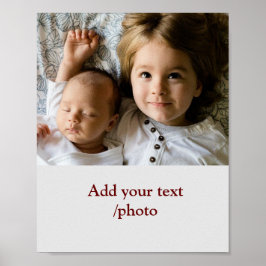 Poster Simples e mínimo colorido adicione sua imagem de t