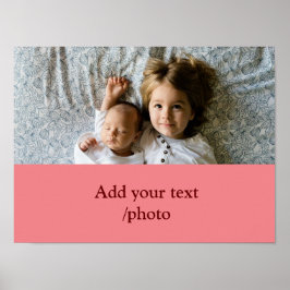 Poster Simples e mínimo colorido adicione sua imagem de t