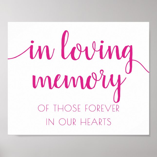 Poster Simples Em Memória De Um Amor | Memorial Rosa Quen (Frente)