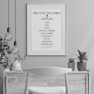 Poster Simples Fruta do Espírito Galáctico 5