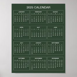 Poster Simples, mas Elegante Calendário 2025 | 