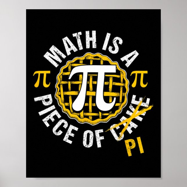 Poster Simples Símbolo Pi Camisa Presente Nacional No Dia (Frente)