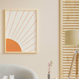 Poster Simples Sol Boho