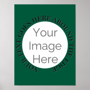 Poster simples sua imagem aqui, foto personalizada editar