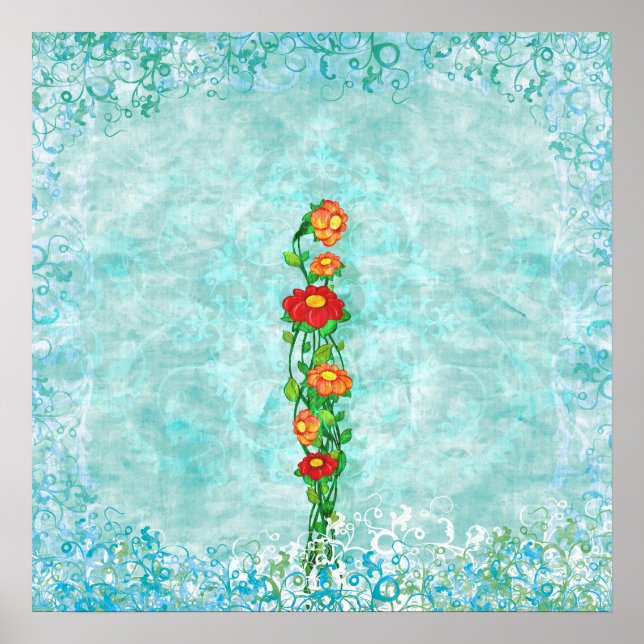Póster Simplesmente Belo Floral (Frente)