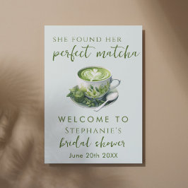 Poster Simplesmente Ela Encontrou Seu Chá de Noiva Matcha
