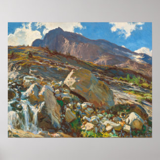 Poster Simplon Pass (1911) apresentada por John Singer Sa