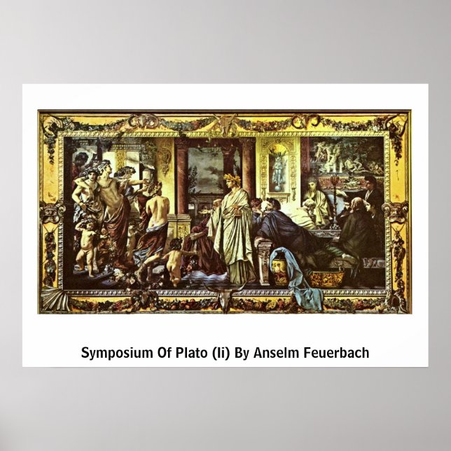 Poster Simpósio De Platão (Ii) Por Anselm Feuerbach (Frente)