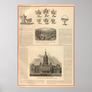 Póster Simpson, Salão, Miller e a Empresa de Viajante