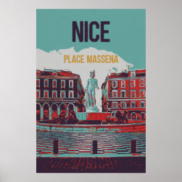 Poster Simulação da Praça Massena em França