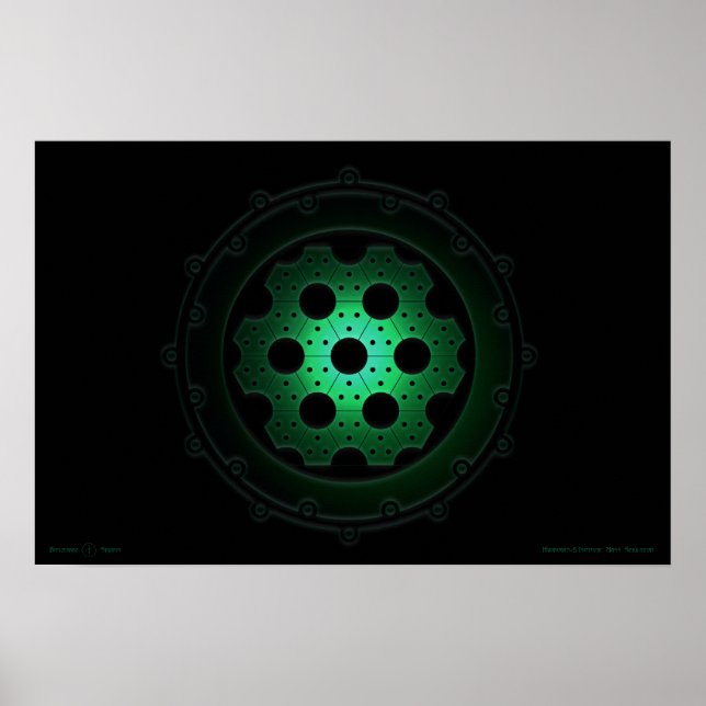 Póster Simulador de Massa Isotópico Hidrogênio-5 (Frente)