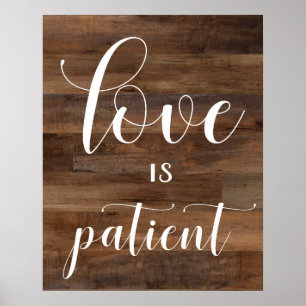 Póster Sinais de Aisle de Casamento - 1 Corinthians 13