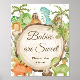 Poster Sinais de Ameaças de Aniversário do Chá de fraldas