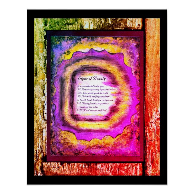 Póster Sinais de beleza (Frente)