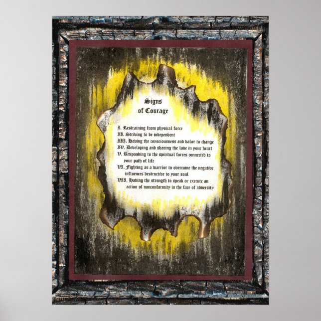 Póster Sinais de coragem (Frente)