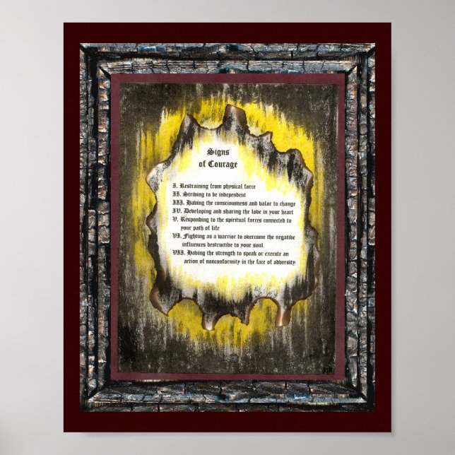 Poster Sinais de coragem (Frente)