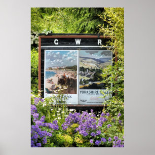 PÓSTER SINAIS DE ESTAÇÃO DO COMBOIO ANTIGO