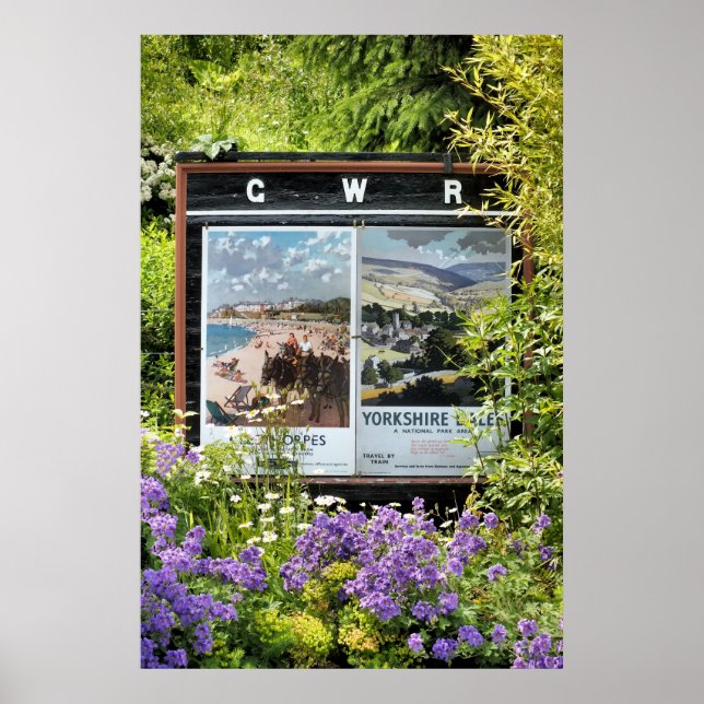 PÓSTER SINAIS DE ESTAÇÃO DO COMBOIO ANTIGO (Frente)