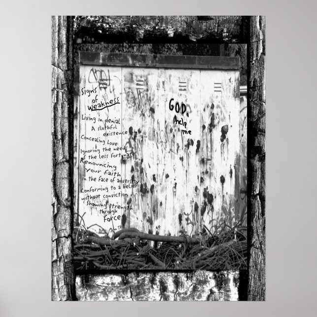 Póster Sinais de fraqueza (Frente)