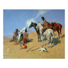 Póster Sinais de fumaça indígena americanos