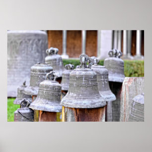 Poster Sinais de igreja na Igreja do Santo Gertrude, Bélg