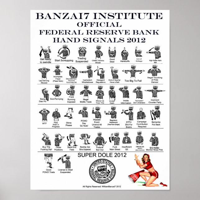 Poster Sinais de mão FRB para a Superdole (Frente)