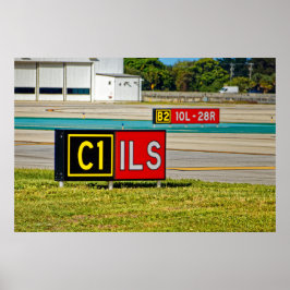 Poster Sinais de pista e de pista