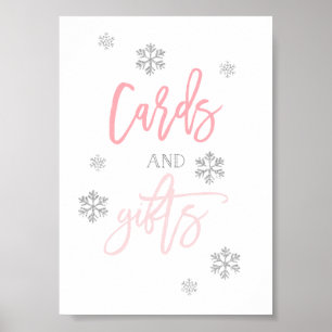 Poster Sinais de prata dos cartões e dos presentes dos